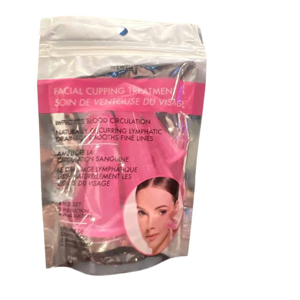 4 Pc‎ Set Facial Cupping Treatment Lymphatic Drainage Improve Blood Circulation
